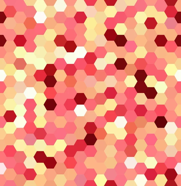 sorunsuz soyut mozaik arka plan. Altıgen yanarak bahislerin doğru geometrik arka plan. Tasarım öğeleri. Vektör çizim. Sarı, turuncu renkler.