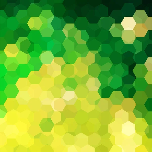 Abstract hexagons vector achtergrond. Groene geometrische vector illustratie. template voor creatief ontwerp. — Stockvector