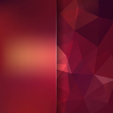 Soyut çokgen vektör arkaplanı. Kahverengi geometrik vektör çizimi. Yaratıcı tasarım şablonu. Tasarım için soyut vektör arkaplanı