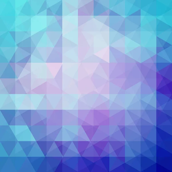 Fondo hecho de triángulos azules. Composición cuadrada con formas geométricas. Eps 10 — Vector de stock