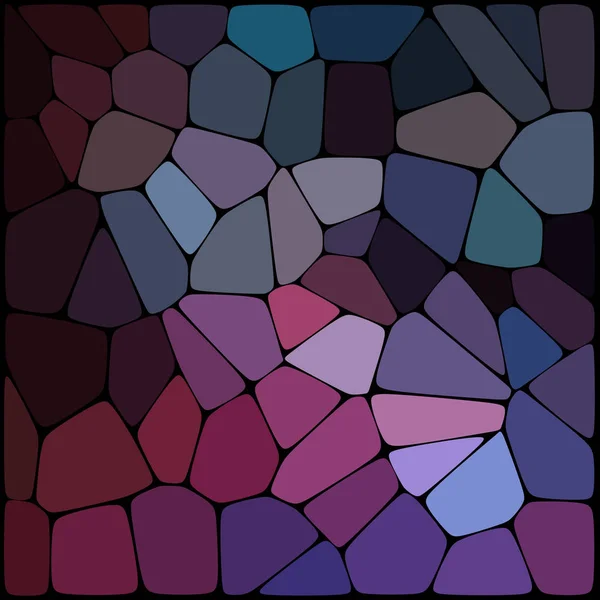 Motif de mosaïque abstrait composé d'éléments géométriques de différentes tailles et couleurs. Illustration vectorielle. Couleurs noir, violet . — Image vectorielle