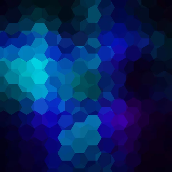 Анотація шестикутників векторний фон. Темно-синя геометрична векторна ілюстрація. Шаблон креативного дизайну . — стоковий вектор