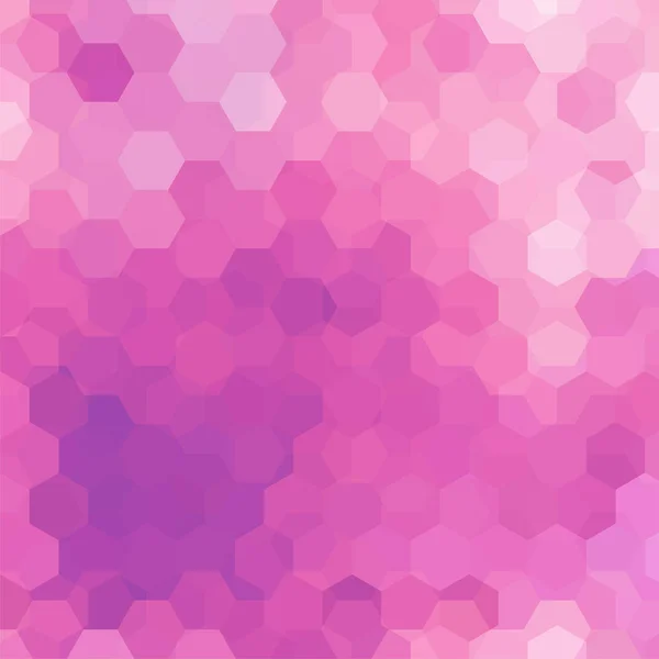 Fundo feito de hexágonos cor-de-rosa. Composição quadrada com formas geométricas. Eps 10 — Vetor de Stock