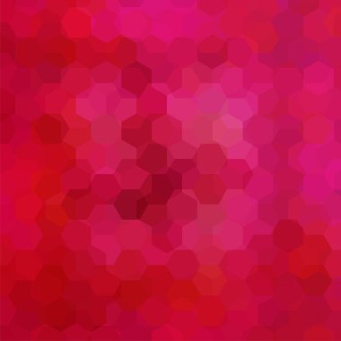 Soyut altıgenler arka plan vektör. Kırmızı geometrik vektör çizim. Yaratıcı tasarım şablonu.