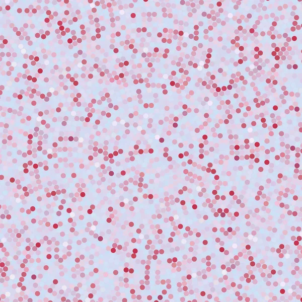 Sfondo semplice costituito da piccoli cerchi rosa, blu, bianchi, illustrazione vettoriale — Vettoriale Stock