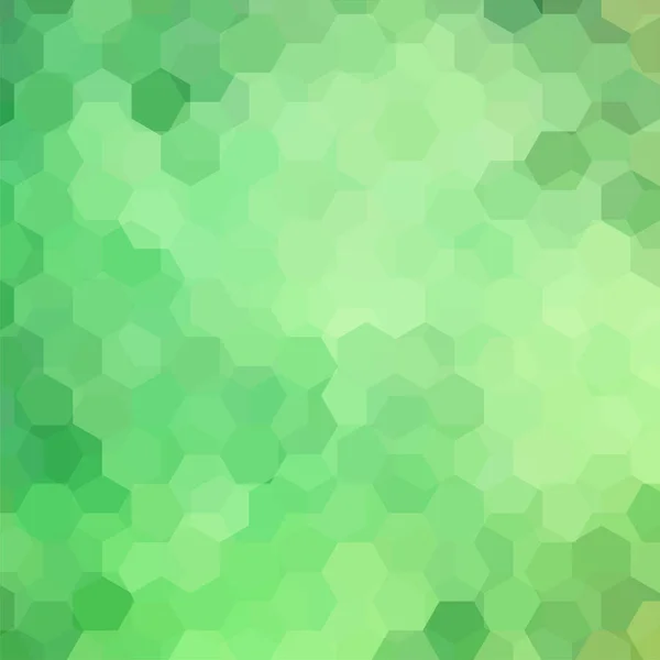 Fondo hecho de hexágonos verdes. Composición cuadrada con formas geométricas. Eps 10 — Vector de stock