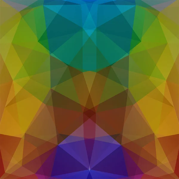 Geometrisches Muster, Polygon-Dreiecke Vektorhintergrund in braunen, violetten, blauen Tönen. Illustrationsmuster — Stockvektor