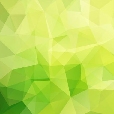 Soyut çokgen vektör arkaplanı. Yeşil geometrik vektör çizimi. Yaratıcı tasarım şablonu.