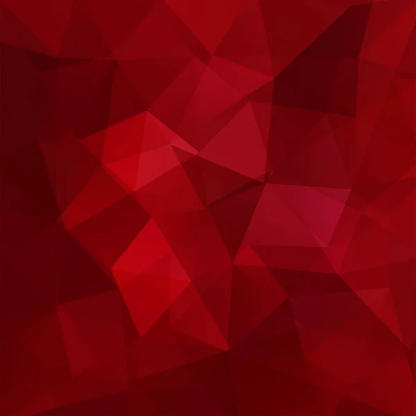Sfondo astratto costituito da triangoli rossi. Design geometrico per presentazioni aziendali o volantino banner modello web. Illustrazione vettoriale — Vettoriale Stock