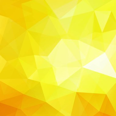 Sarı, turuncu geometrik şekillerin arka planı. Mozaik model. Vektör EPS 10. Vektör illüstrasyonu