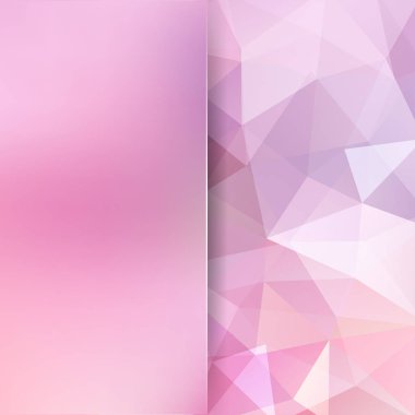 Poligonal vektör arka plan. Arka plan bulanıklık. Kullanılabilir kapak tasarımı, kitap tasarımı, Web sitesi arka plan. Vektör çizim. Pembe renk.