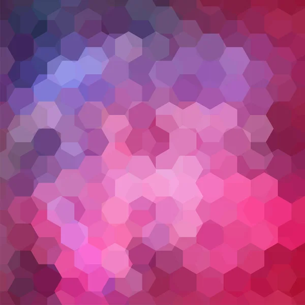 Abstraktní pozadí tvořené růžový, fialový, modrý šestiúhelníky. Geometrický design pro obchodní prezentace nebo webové šablony banner leták. Vektorové ilustrace — Stockový vektor