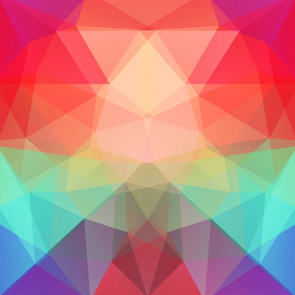 Latar belakang vektor poligonal abstrak. Ilustrasi vektor geometris berwarna. Templat desain kreatif. Merah, hijau, warna ungu . - Stok Vektor