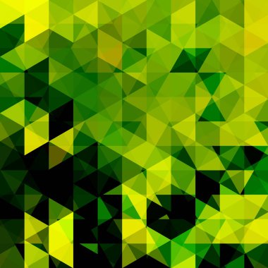 Üçgenler ile soyut vektör arka plan. Yeşil geometrik vektör çizim. Yaratıcı tasarım şablonu.