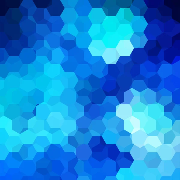 青い六角形の背景。幾何学的な形状の正方形の組成。Eps 10 — ストックベクタ