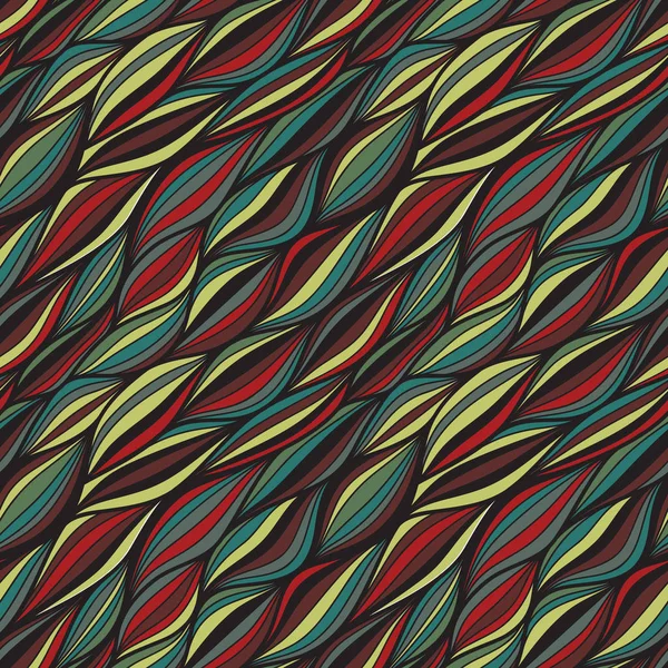 Abstrakta sömlösa prydnad. Färgstarka bakgrund med vågor. Geometrisk abstrakta former. vektorillustration — Stock vektor
