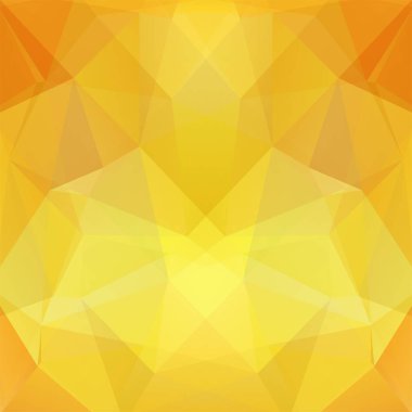 Soyut çokgen vektör arkaplanı. Sarı geometrik vektör çizimi. Yaratıcı tasarım şablonu.