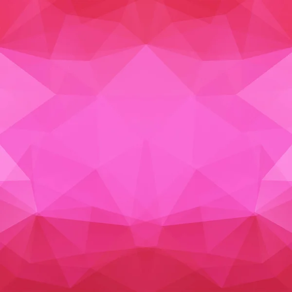 Tło wykonane z różowych trójkątów. Kwadratowa kompozycja o geometrycznych kształtach. Eps 10 — Wektor stockowy
