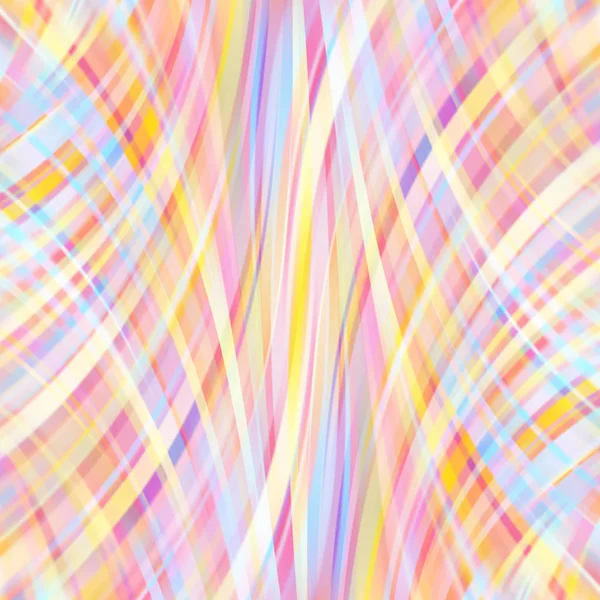 Coloridas líneas de luz lisa de fondo. Amarillo pastel, rosa, naranja. Ilustración vectorial . — Vector de stock