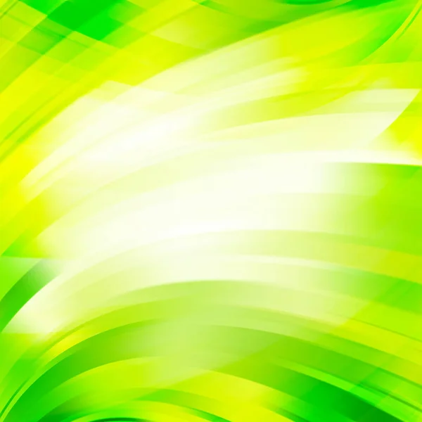 Abstract background with swirl waves. Abstract background design. Eps 10 vector illustration. White, green, yellow colors. — Stock Vector