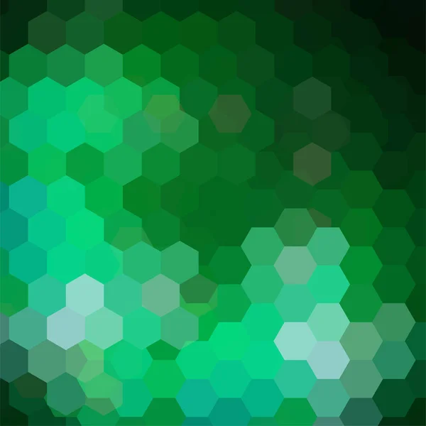 Geometrik şekillerin arka planı. Yeşil mozaik desen. Vektör EPS 10. Vektör illüstrasyonu — Stok Vektör