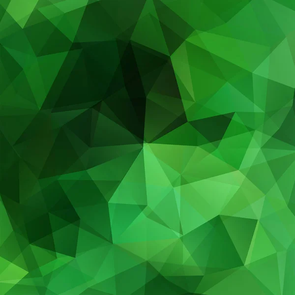 Fondo hecho de triángulos verdes. Composición cuadrada con formas geométricas. Eps 10 — Archivo Imágenes Vectoriales