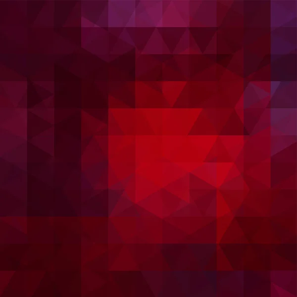 Fond de formes géométriques rouges. Fond géométrique triangle abstrait. Motif mosaïque. EPS vectoriel 10. Illustration vectorielle — Image vectorielle