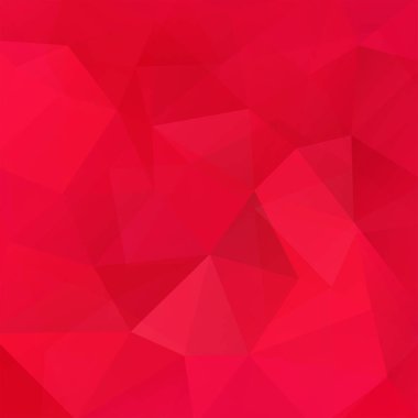 Arka plan kırmızı üçgen yaptı. Geometrik şekiller ile kare kompozisyon. EPS 10