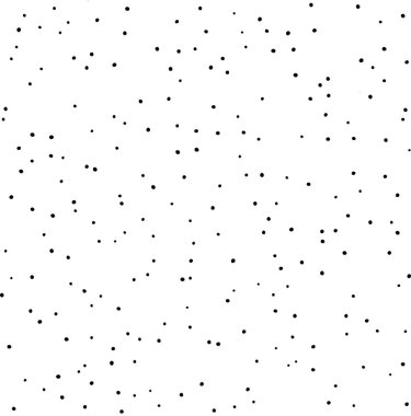 Beyaz arka plan, vektör çizim üzerinde siyah noktalar ile soyut basit seamless modeli