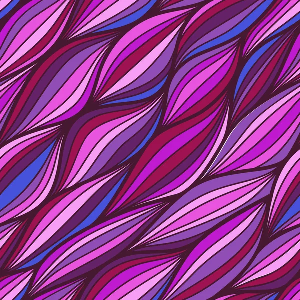 Фиолетовые волны. Бесшовный узор может быть использован для обоев, наполнителей шаблонов, фонов веб-страниц и текстур поверхности . — стоковый вектор