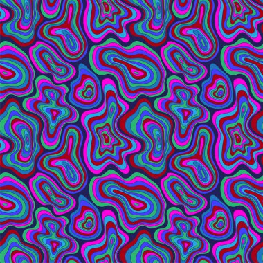 Soyut vektör seamless modeli. vektör çizim. Pembe, mor, mavi renkler.