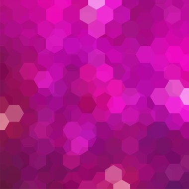 Geometrik şekillerin arka planı. Pembe mozaik desen. Vektör EPS 10. Vektör illüstrasyonu