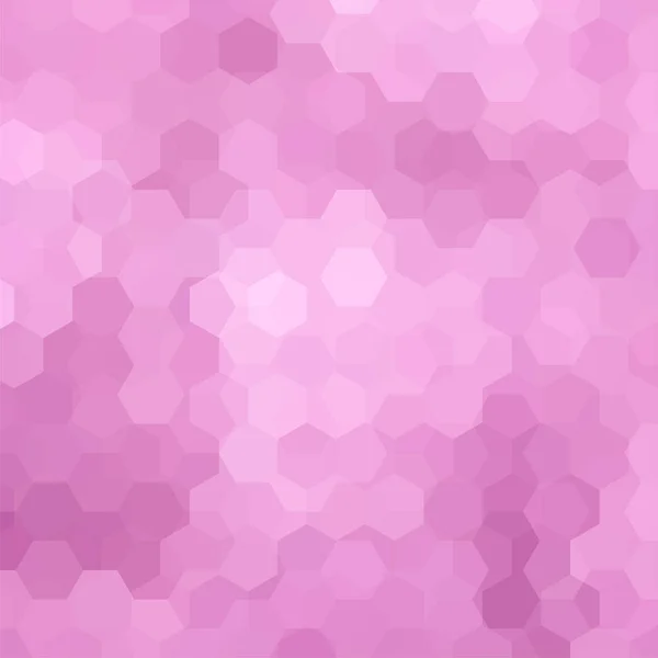 핑크색 육각형으로 구성 된 추상적인 배경입니다. 비즈니스 프레 젠 테이 션 또는 웹 서식 파일 배너 고객을 위한 기하학적 디자인. 벡터 일러스트 레이 션 — 스톡 벡터