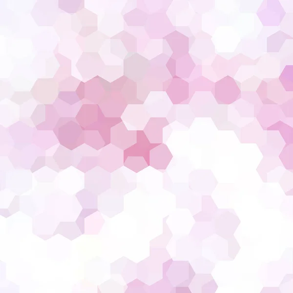흰색, 핑크색 육각형으로 구성 된 추상적인 배경입니다. 비즈니스 프레 젠 테이 션 또는 웹 서식 파일 배너 고객을 위한 기하학적 디자인. 벡터 일러스트 레이 션 — 스톡 벡터