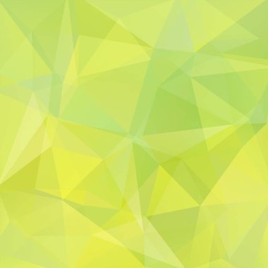 Soyut çokgen vektör arkaplanı. Yeşil geometrik vektör çizimi. Yaratıcı tasarım şablonu.