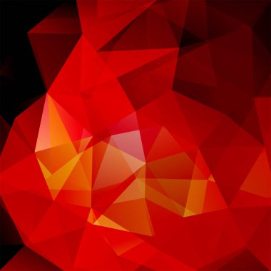 Soyut poligonal vektör arka plan. Koyu kahverengi geometrik vektör çizim. Yaratıcı tasarım şablonu.