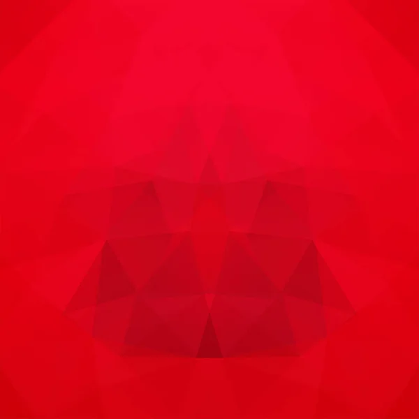Geometrisches Muster, Polygon-Dreiecke Vektorhintergrund in rotem Ton. Illustrationsmuster — Stockvektor