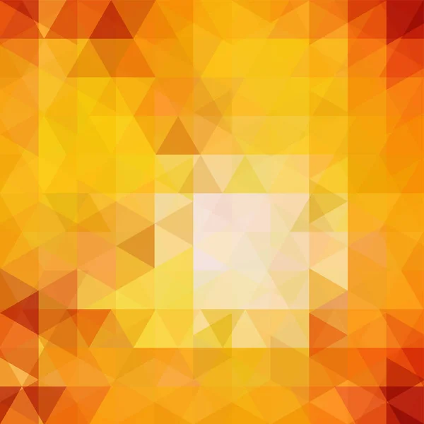 Trojúhelníkové vektorové pozadí. Lze použít v obalovém designu, knižním designu, na pozadí webových stránek. Vektorová ilustrace. Žluté, oranžové barvy. — Stockový vektor