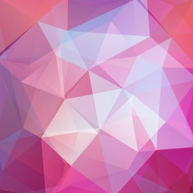 Mor üçgenlerden yapılmış bir arka plan. Geometrik şekilli kare bileşim. Eps 10