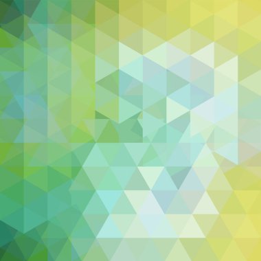 Soyut vektör arka plan yeşil üçgenler ile. Geometrik vektör çizim. Yaratıcı tasarım şablonu.