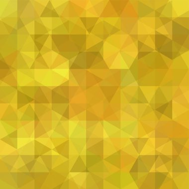 Soyut geometrik tarzı sarı arka plan. Vektör çizim