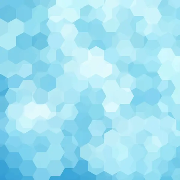 Abstrakter Hintergrund bestehend aus blauen Sechsecken. geometrisches Design für Unternehmenspräsentationen oder Webvorlagen-Banner-Flyer. Vektorillustration — Stockvektor