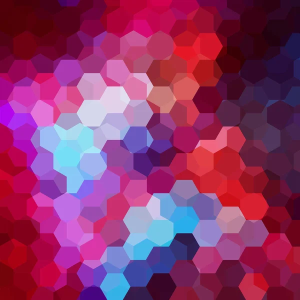 Hintergrund aus rosa, rot, blau, lila geometrischen Formen. buntes Mosaikmuster. Vektor eps 10. Vektor-Abbildung — Stockvektor