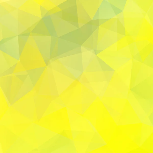 Abstrakter gelber Mosaikhintergrund. Dreieck geometrischer Hintergrund. Designelemente. Vektorillustration — Stockvektor