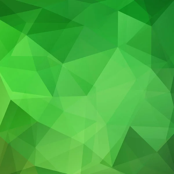 Fundal din triunghiuri verzi. Compoziția pătrată cu forme geometrice. Eps 10 — Vector de stoc