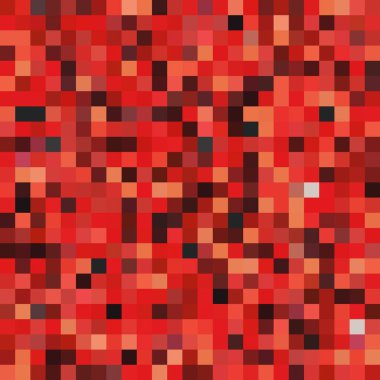 Kırmızı, turuncu kareler, vektör çizim ile sorunsuz arka plan