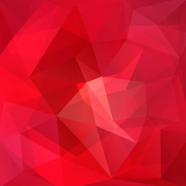 Abstract background consisting of red triangles. Geometric design for business presentations or web template banner flyer. Vector illustration