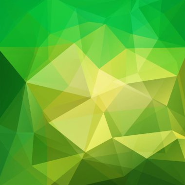 Soyut yeşil mozaik arka plan. Üçgen geometrik arka plan. Tasarım öğeleri. Vektör çizim