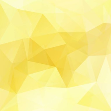 Geometrik desen, çokgen üçgenler arka planda sarı tonu vektör. İllüstrasyon model