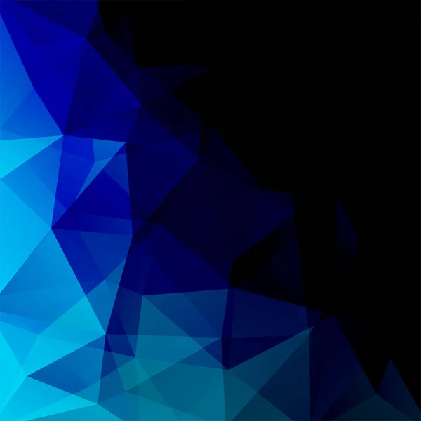 Fondo azul de estilo geométrico abstracto. Colores azules y negros. Ilustración vectorial — Archivo Imágenes Vectoriales